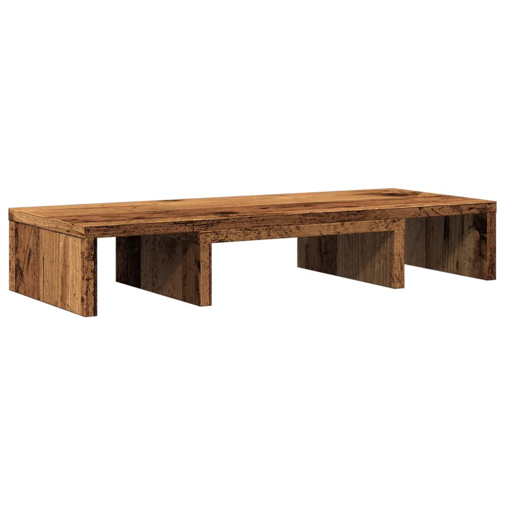 Vidaxx verstellbarer Monitorständer 60x24x10,5 cm Holz, altholzfarben