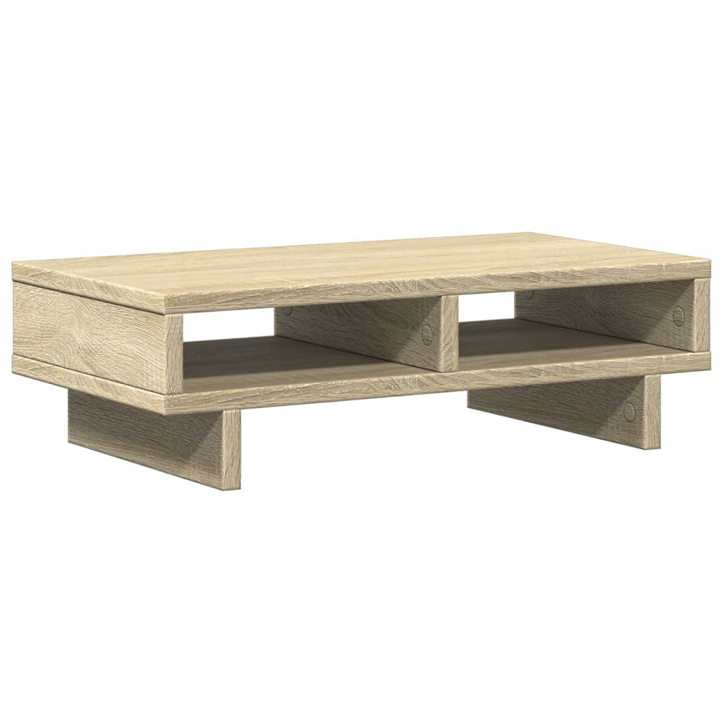 Vidaxxl Monitorständer 50x27x15 cm, Holzwerkstoff Sonoma-Eiche-farbig