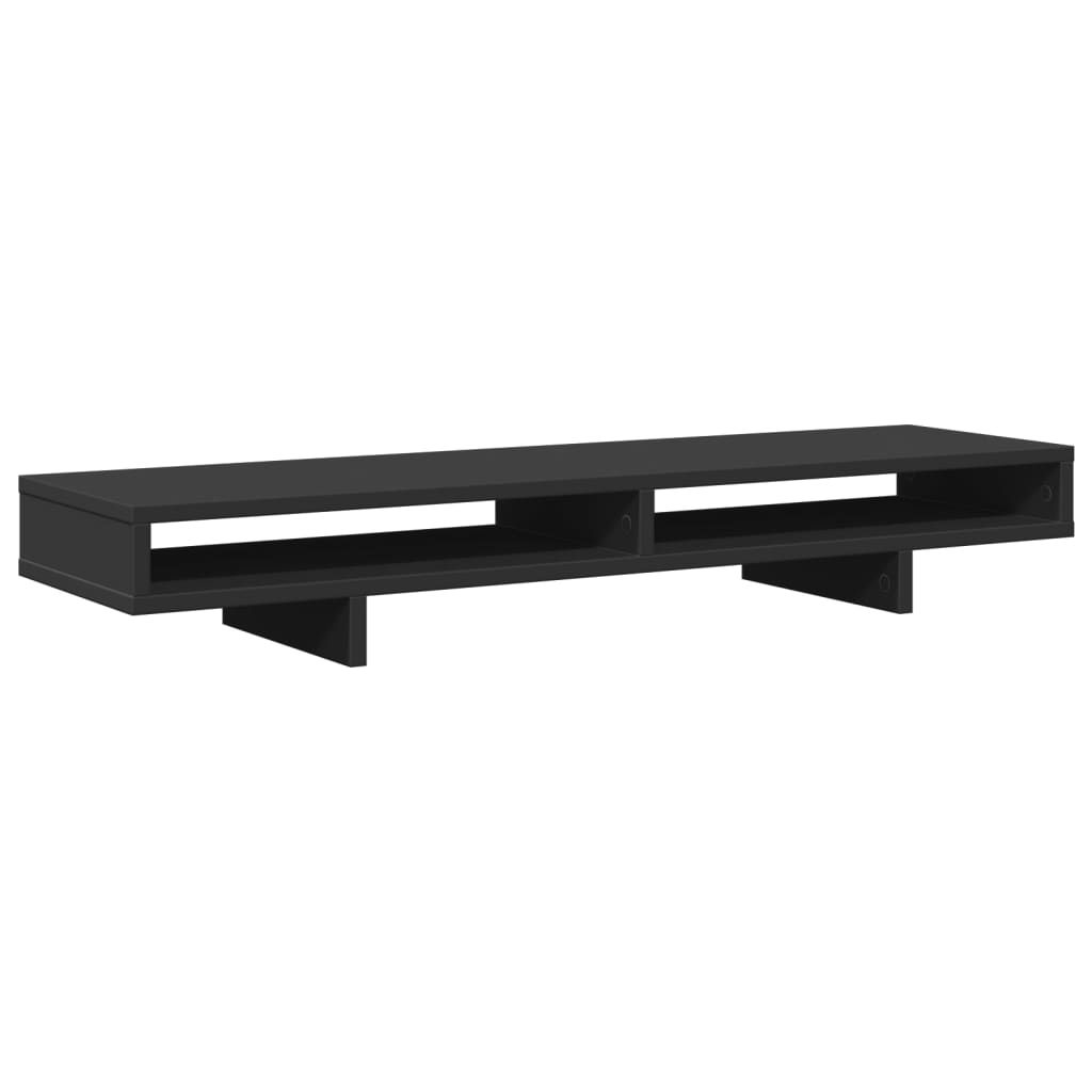 Vidaxx Monitorständer 100x27x15 cm verarbeitetes Holz schwarz