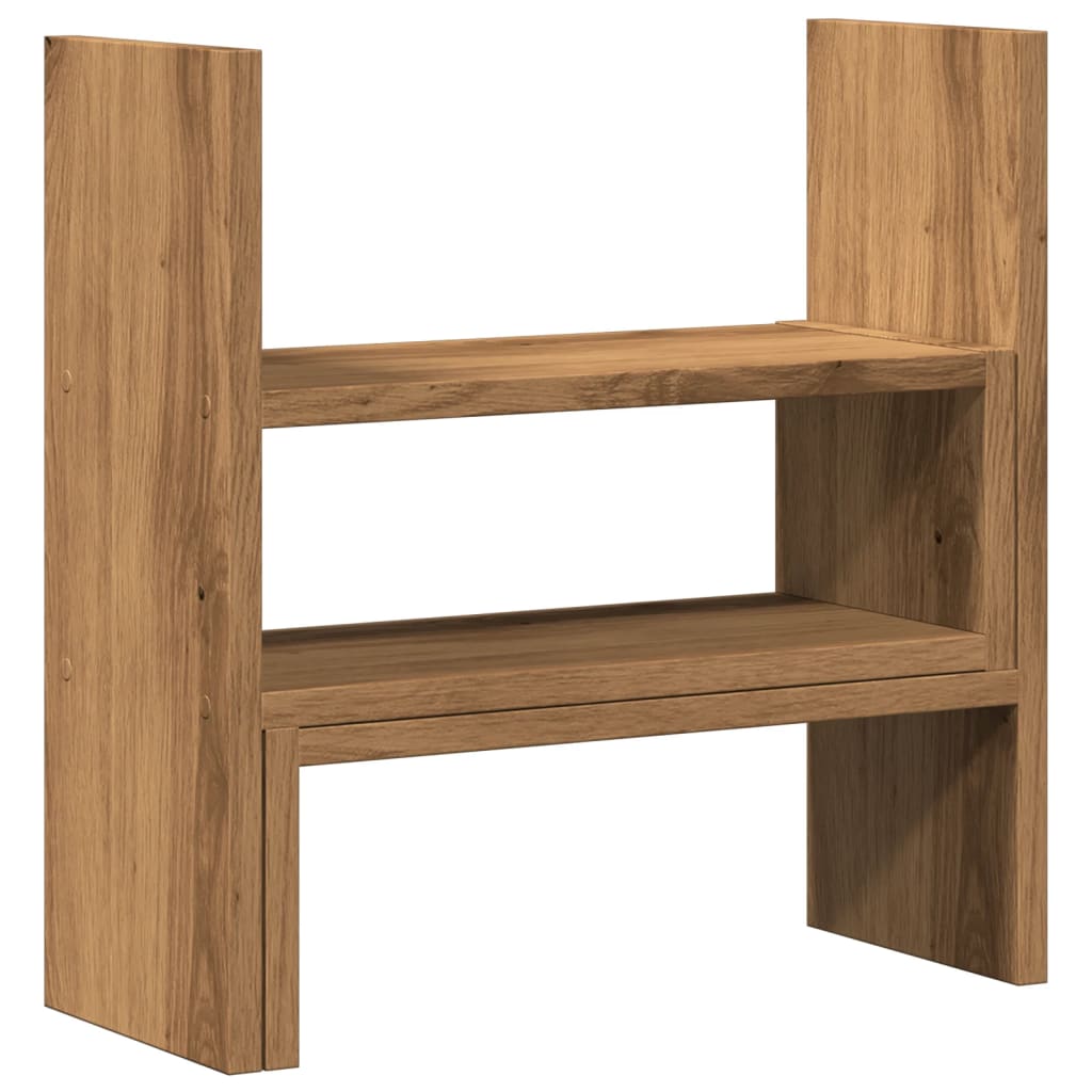 Vidaxx Schreibtisch-Organizer 40 x 17 x 41 cm, handgefertigtes Holz, handgefertigte Eiche
