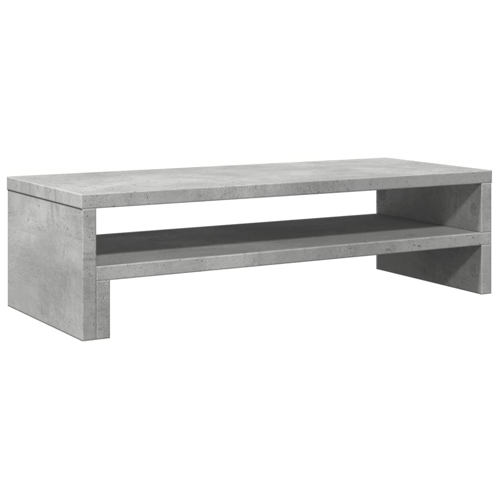 Vidaxxl Monitorständer 54x22x15 cm Holzwerkstoff Betongrau