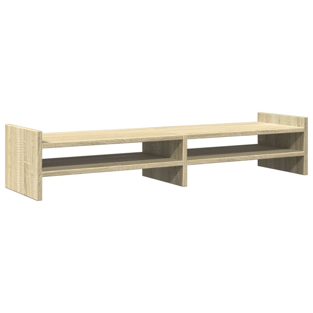Vidaxxl Monitorständer 100x27x20 cm, Holzwerkstoff Sonoma-Eiche-farbig