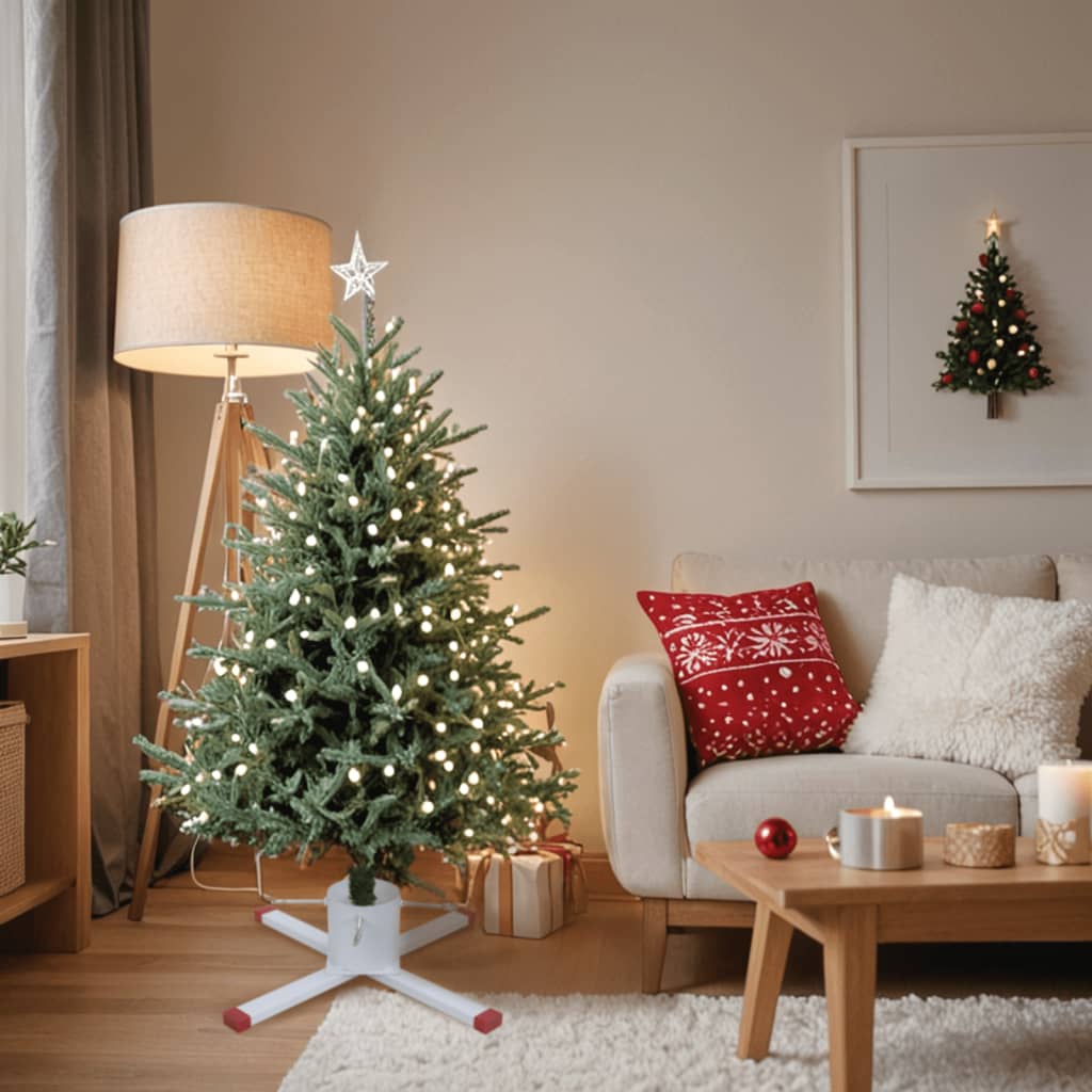 Vidaxx Weihnachtsbaumständer 61x61x15,5 cm weiß