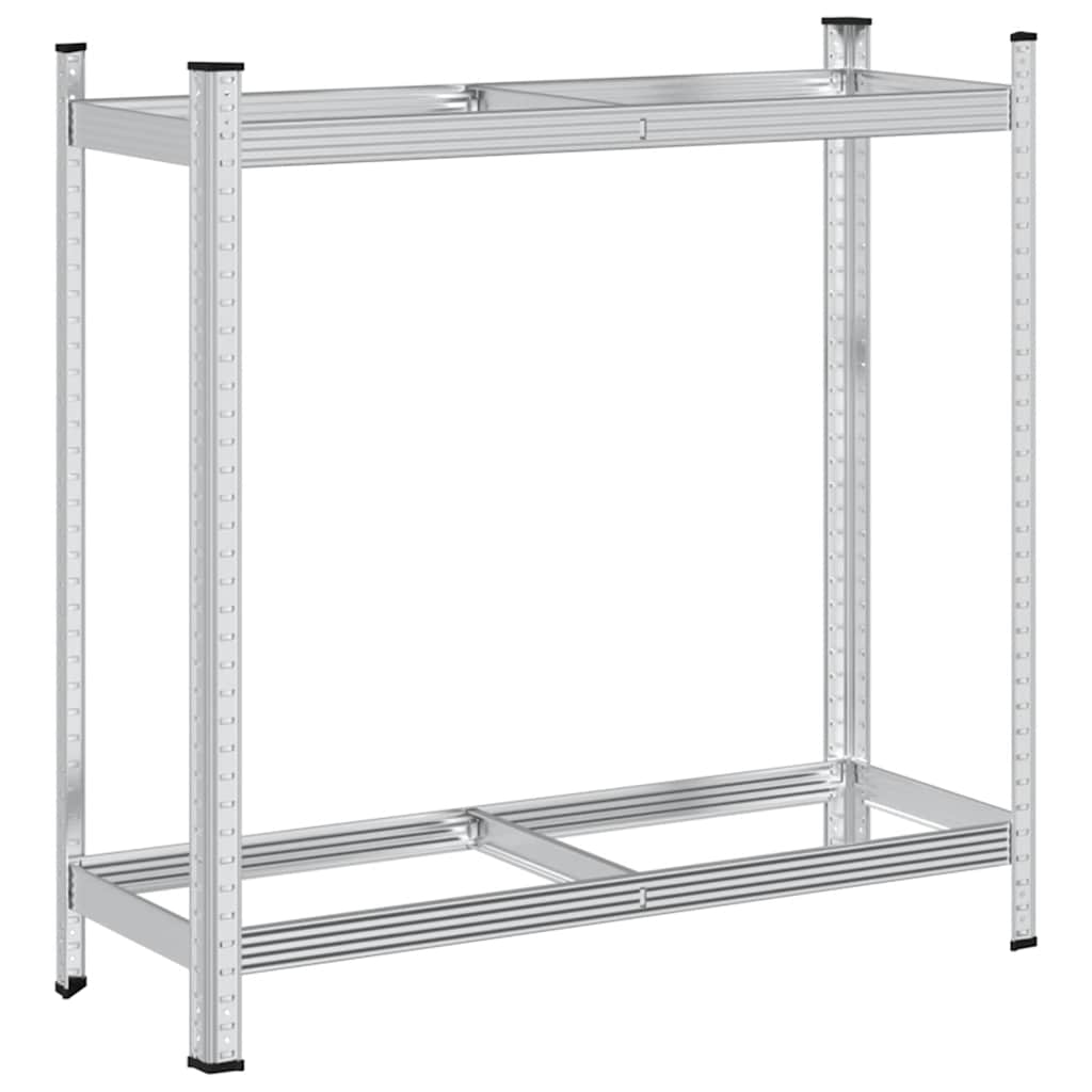 Vidaxx Reifenregal 2-lagig 110x40x109 cm Stahl silberfarben