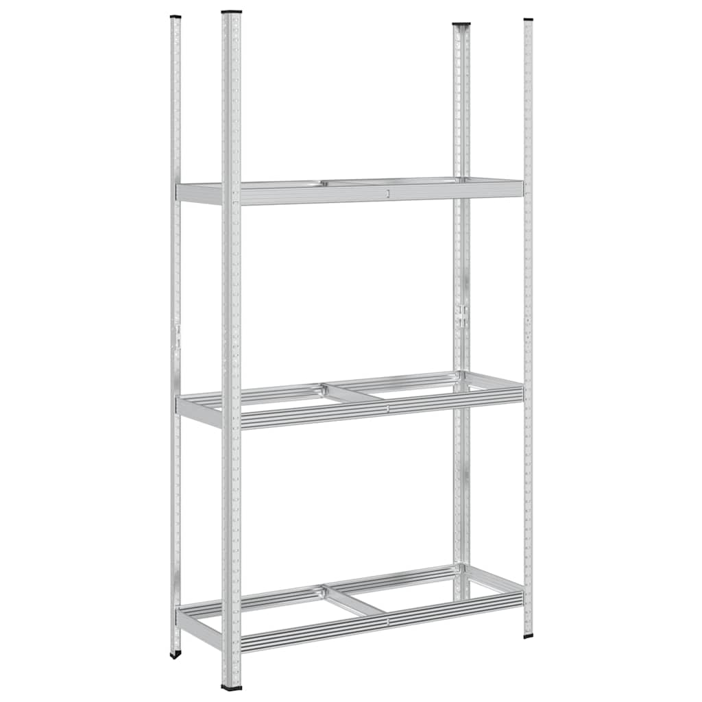 Vidaxx Reifenregal 3-lagig 110x40x200 cm Stahl silberfarben