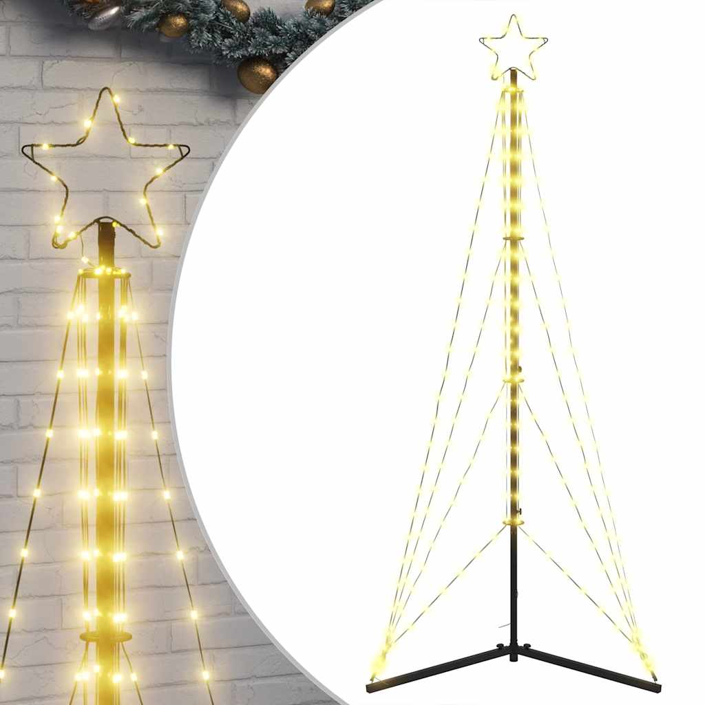 Vidaxxl LED-Weihnachtsbaum 363 LEDs warmweiß 182 cm