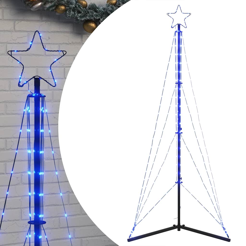 Vidaxxl LED-Weihnachtsbaum 363 LEDs 182 cm blau