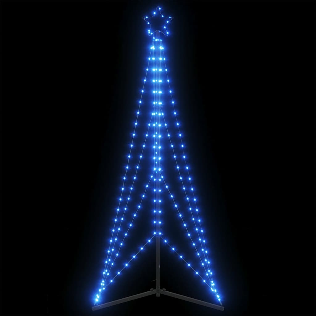 Vidaxxl LED-Weihnachtsbaum 363 LEDs 182 cm blau