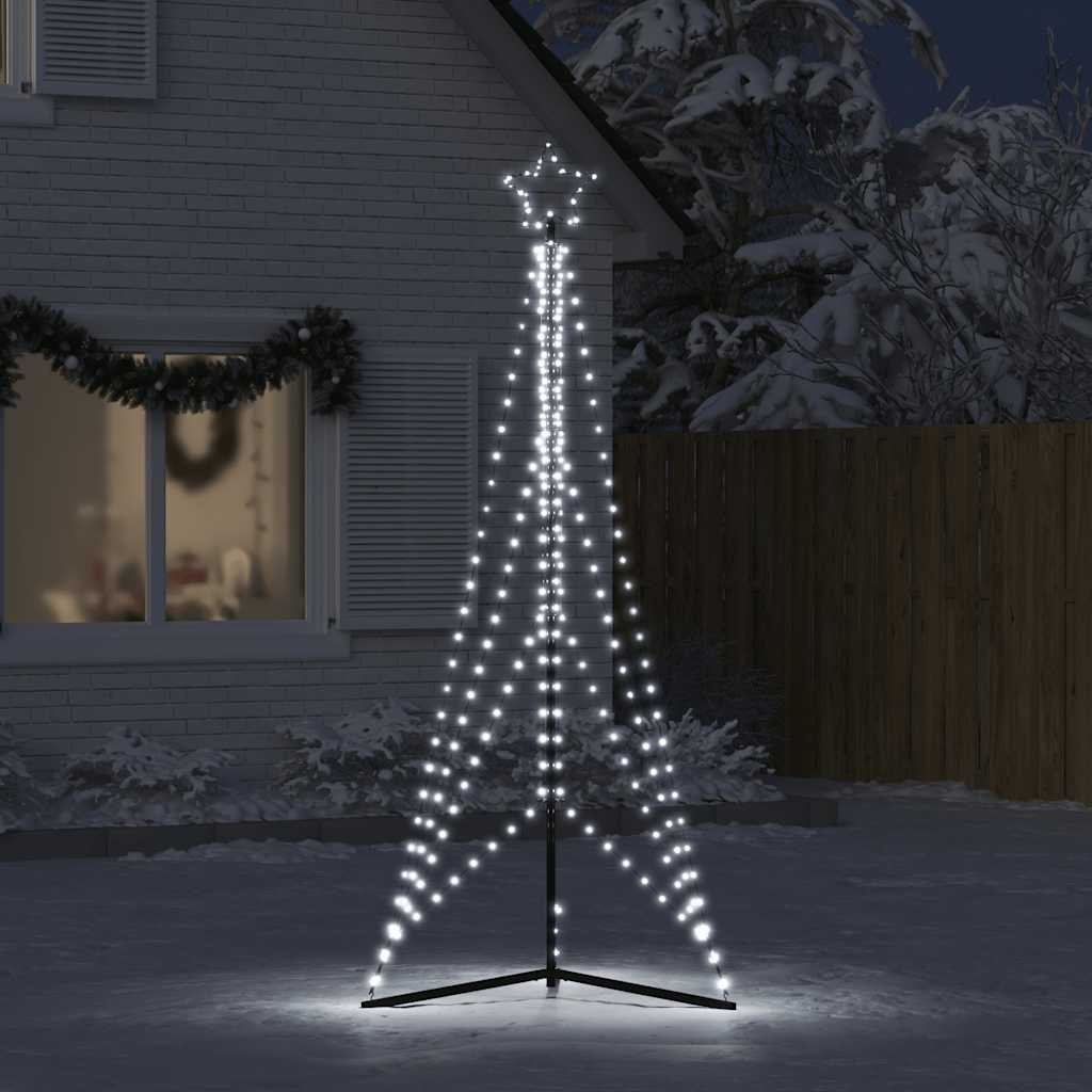 Vidaxxl LED-Weihnachtsbaum 483 LEDs kaltweiß 240 cm