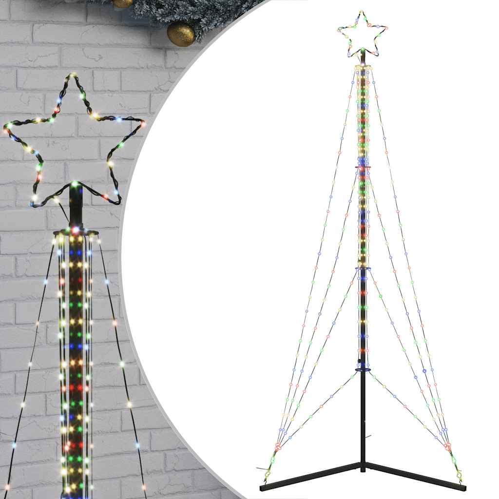 Vidaxxl LED-Weihnachtsbaum 483 LEDs bunt 240 cm