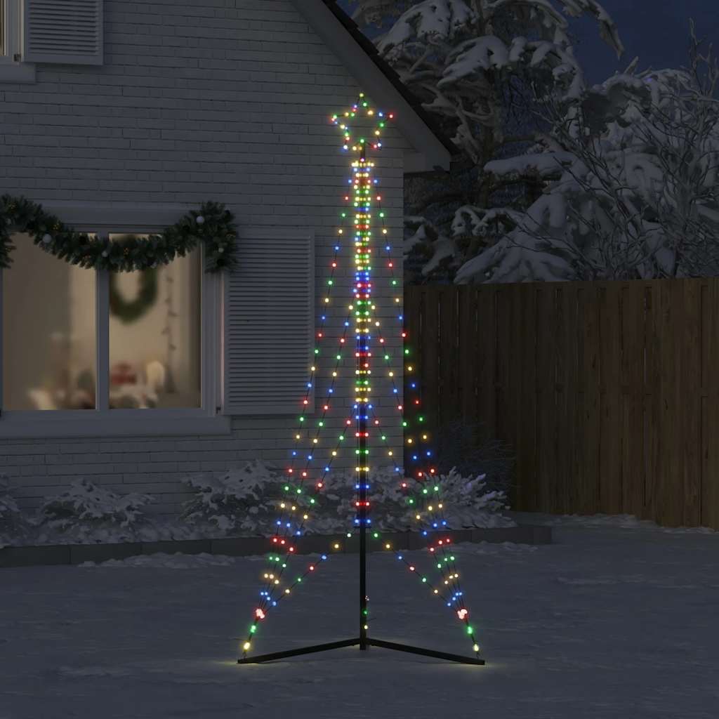 Vidaxxl LED-Weihnachtsbaum 483 LEDs bunt 240 cm
