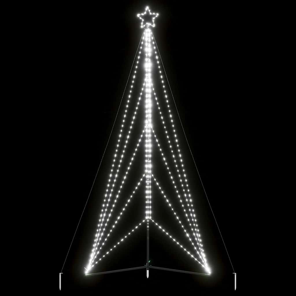 Vidaxxl LED-Weihnachtsbaum 615 LEDs kaltweiß 404,5 cm
