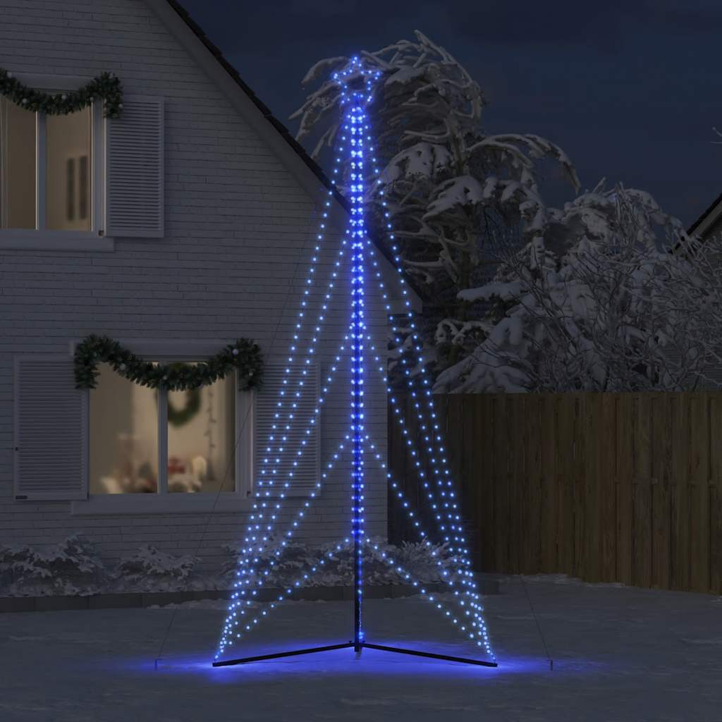 Vidaxxl LED-Weihnachtsbaum 615 LEDs 404,5 cm blau