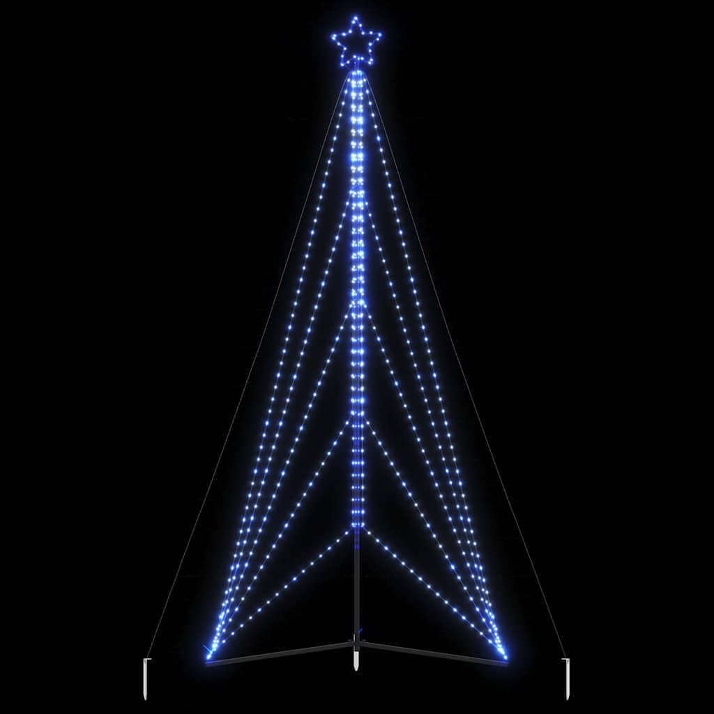 Vidaxxl LED-Weihnachtsbaum 615 LEDs 404,5 cm blau
