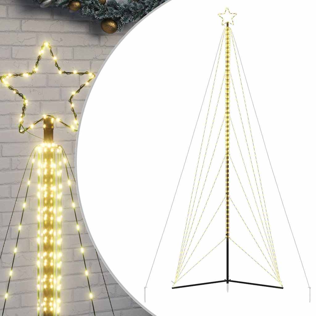 Vidaxxl LED-Weihnachtsbaum 861 LEDs warmweiß 478 cm