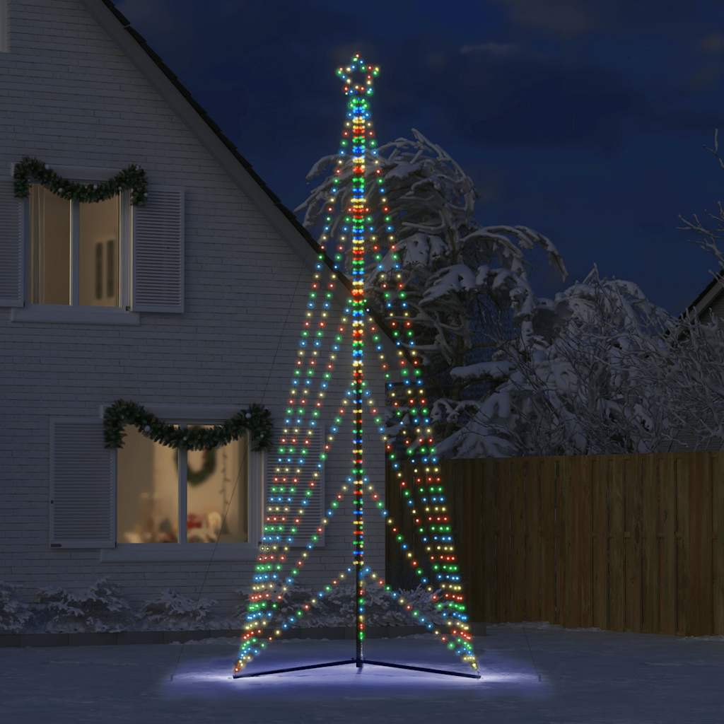 Vidaxxl LED-Weihnachtsbaum 861 LEDs bunt 478 cm
