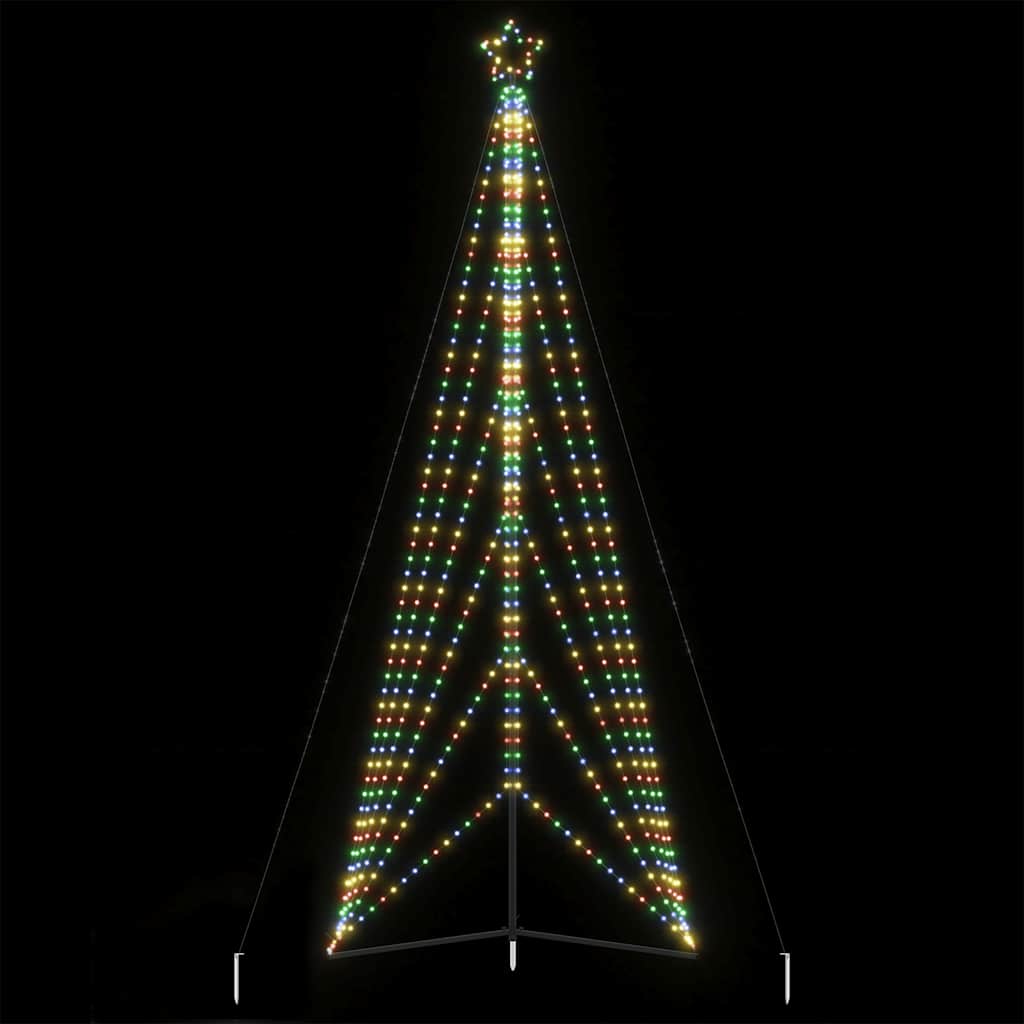 Vidaxxl LED-Weihnachtsbaum 861 LEDs bunt 478 cm