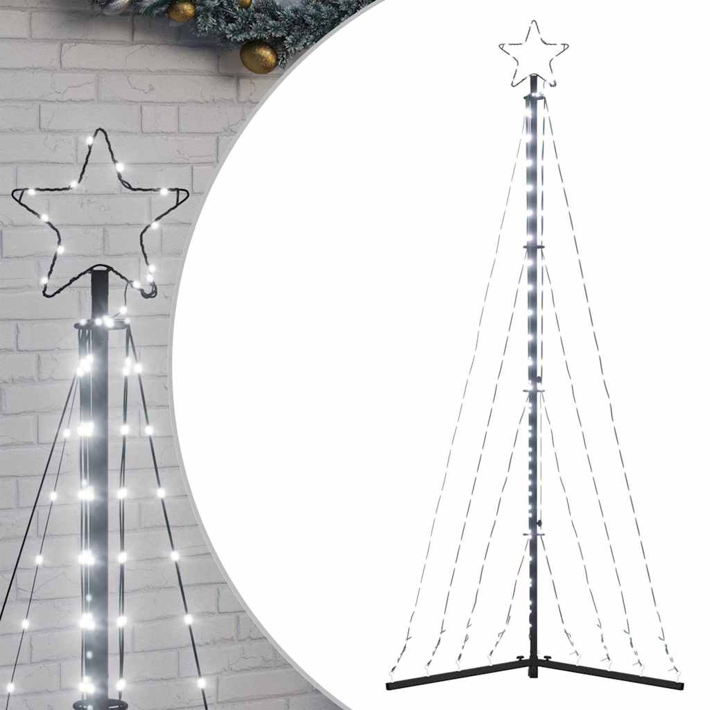 Vidaxxl LED-Weihnachtsbaum 339 LEDs kaltweiß 187 cm