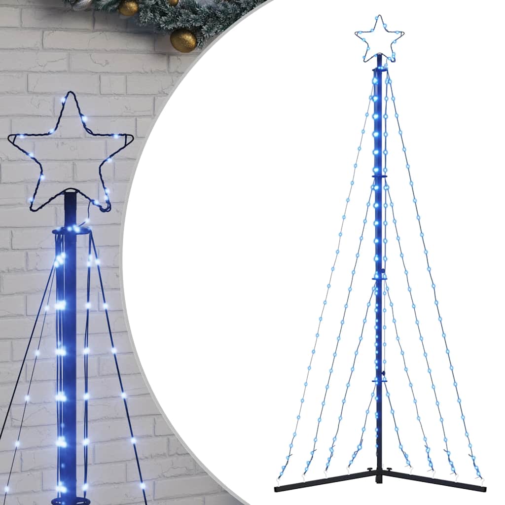 Vidaxxl LED-Weihnachtsbaum 339 LEDs 187 cm blau
