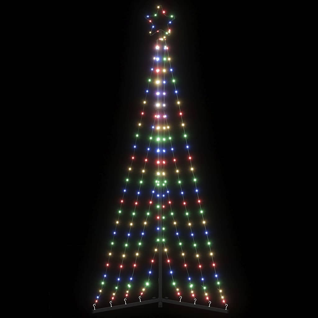 Vidaxxl LED-Weihnachtsbaum 339 LEDs bunt 187 cm