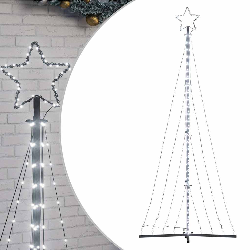 Vidaxxl LED-Weihnachtsbaum 447 LEDs kaltweiß 249 cm