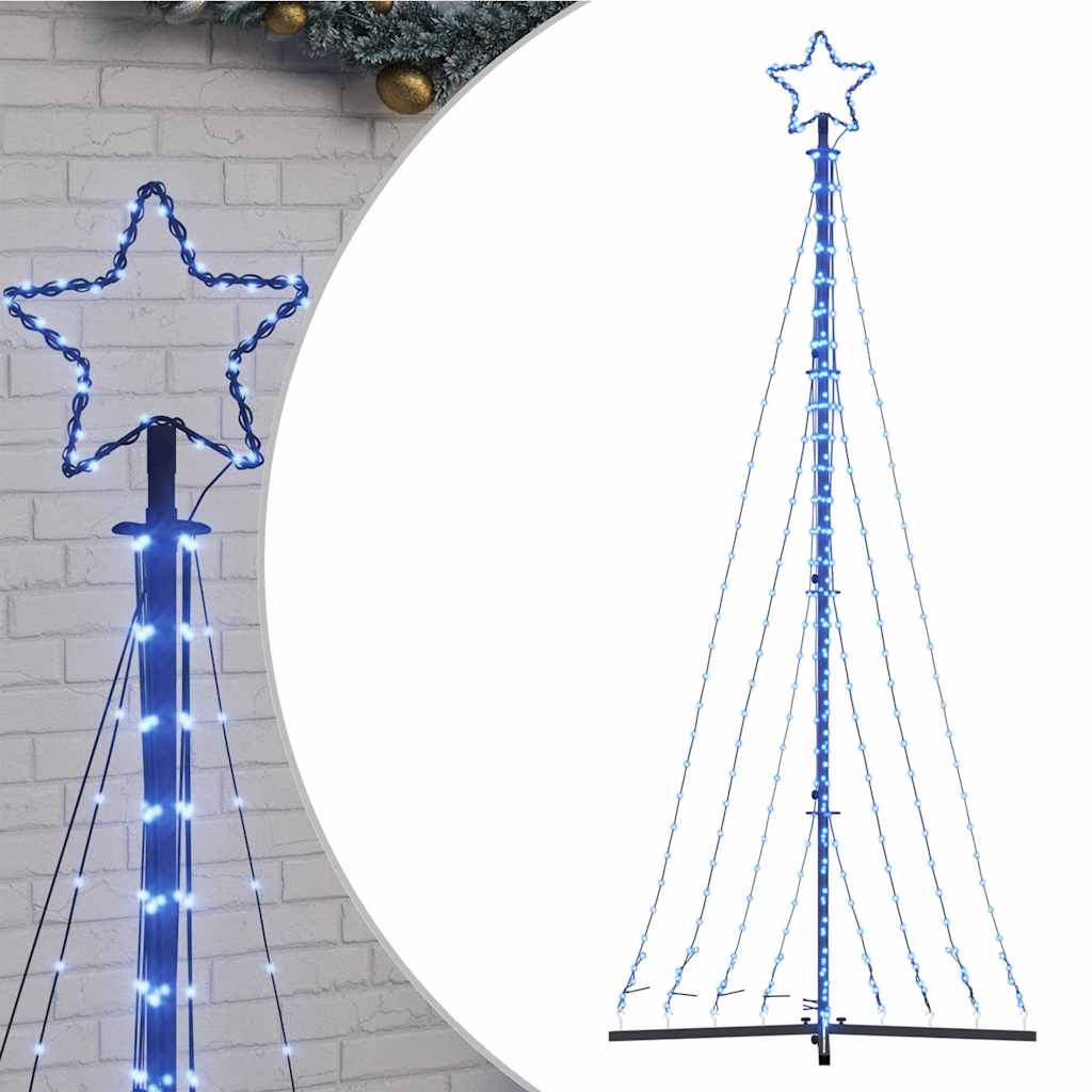 Vidaxxl LED-Weihnachtsbaum 447 LEDs 249 cm blau