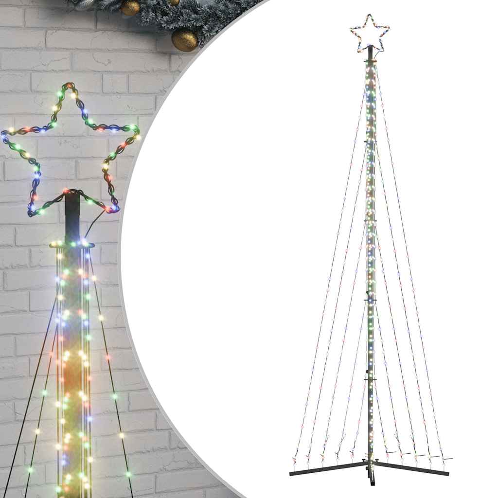 Vidaxxl LED-Weihnachtsbaum 495 LEDs bunt 300,5 cm