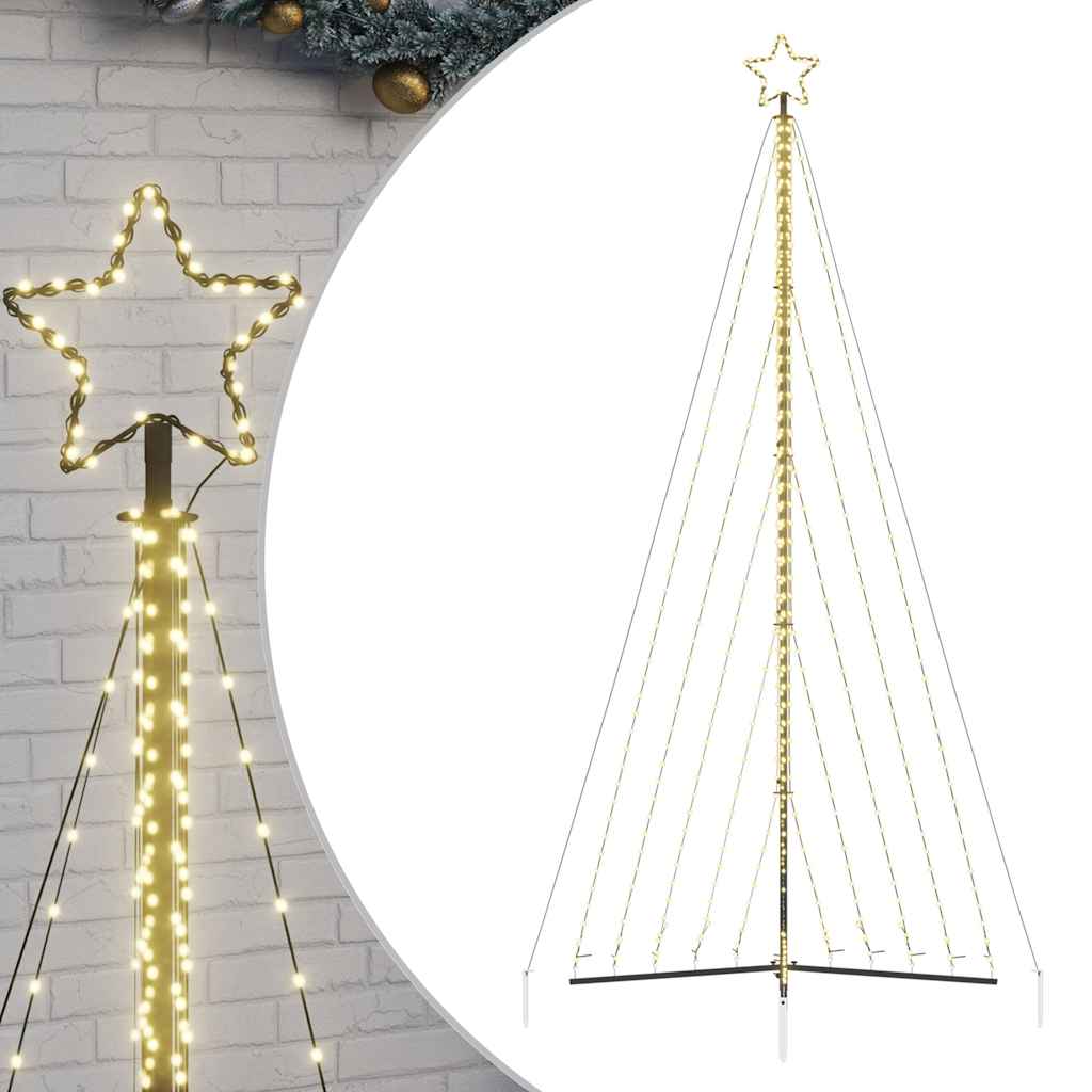Vidaxxl LED-Weihnachtsbaum 570 LEDs warmweiß 399 cm