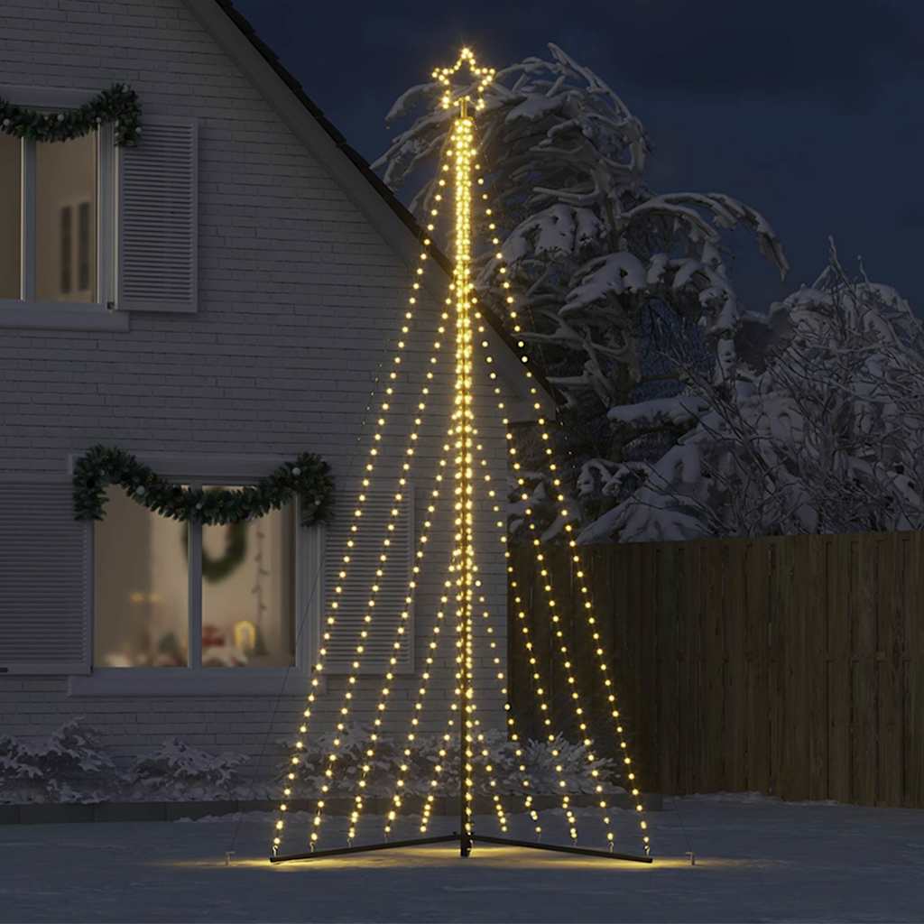 Vidaxxl LED-Weihnachtsbaum 570 LEDs warmweiß 399 cm