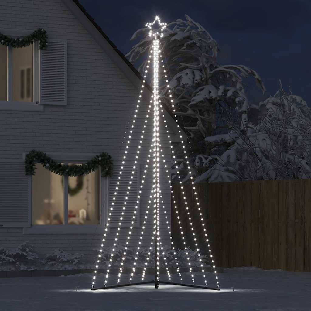 Vidaxxl LED-Weihnachtsbaum 570 LEDs kaltweiß 399 cm