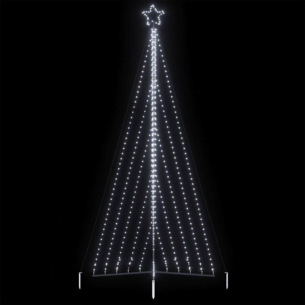 Vidaxxl LED-Weihnachtsbaum 570 LEDs kaltweiß 399 cm
