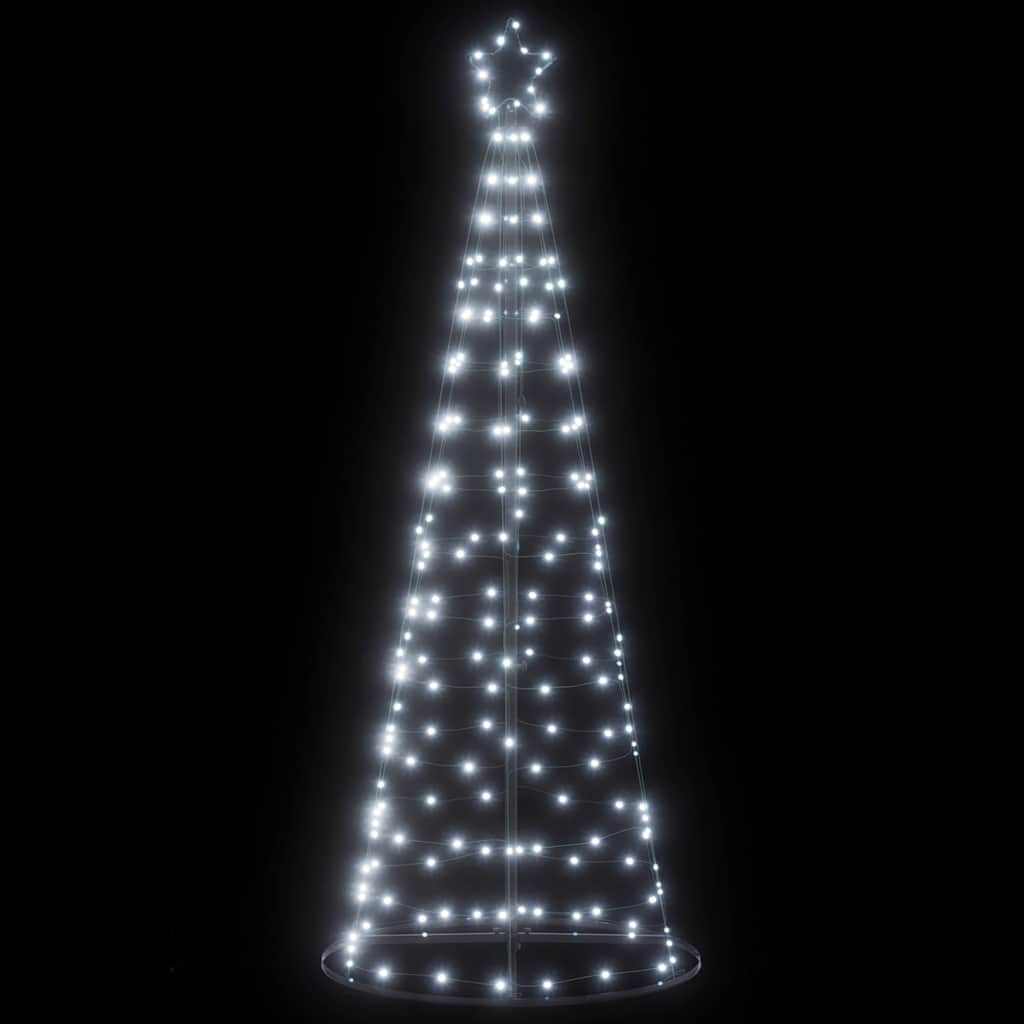 Vidaxxl LED-Weihnachtsbaum 200 LEDs kaltweiß 182 cm