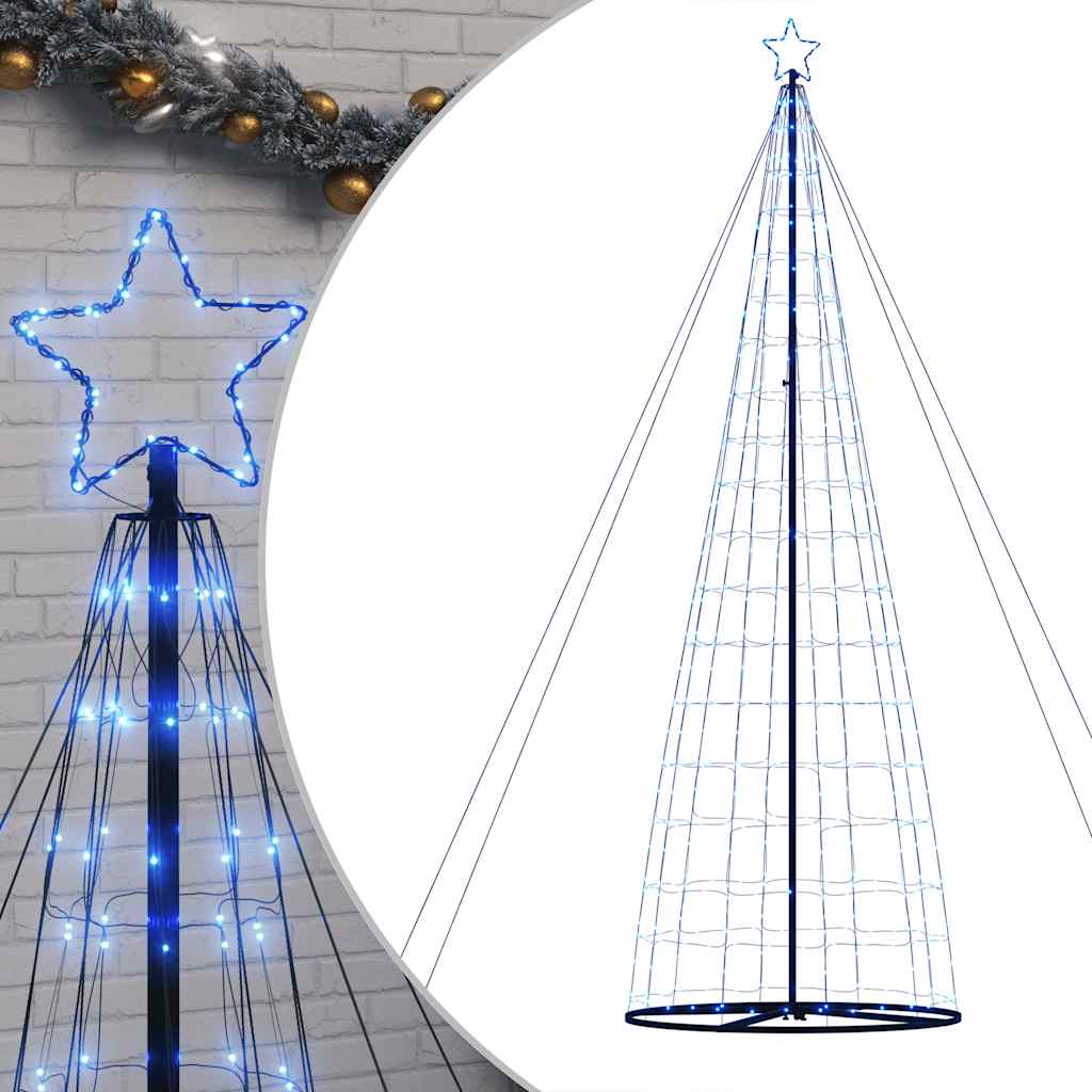 Vidaxxl LED-Weihnachtsbaum 1534 LEDs 503 cm blau
