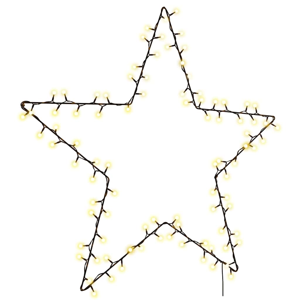 VidaXL Weihnachtsbeleuchtung Sternsilhouette 115 LEDs warmweiß