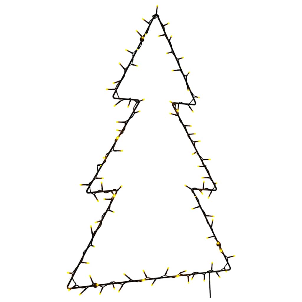 VidaXL Weihnachtsbeleuchtung Weihnachtsbaum Silhouette 115 LEDs warmweiß