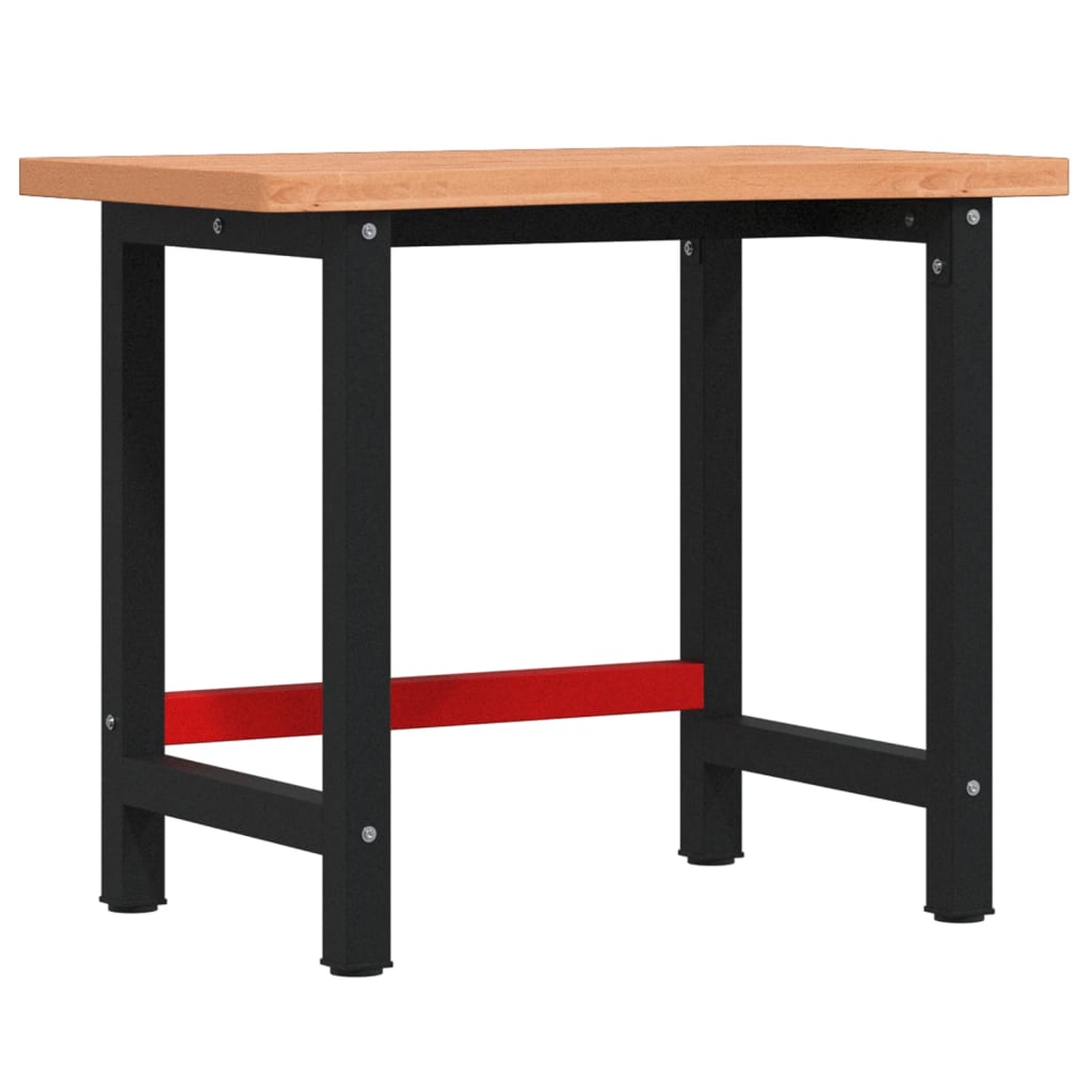 VidaXL Werkbank 100x(55-60)x83 cm massives Buchenholz