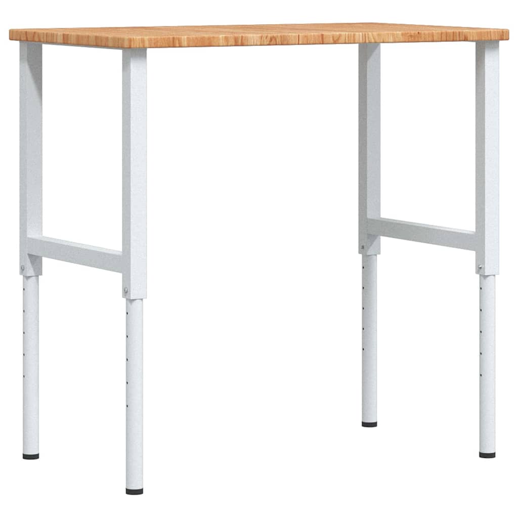 VidaXL Werkbank Rechteck 100x60x (71,5-98) cm Eiche hellbraun