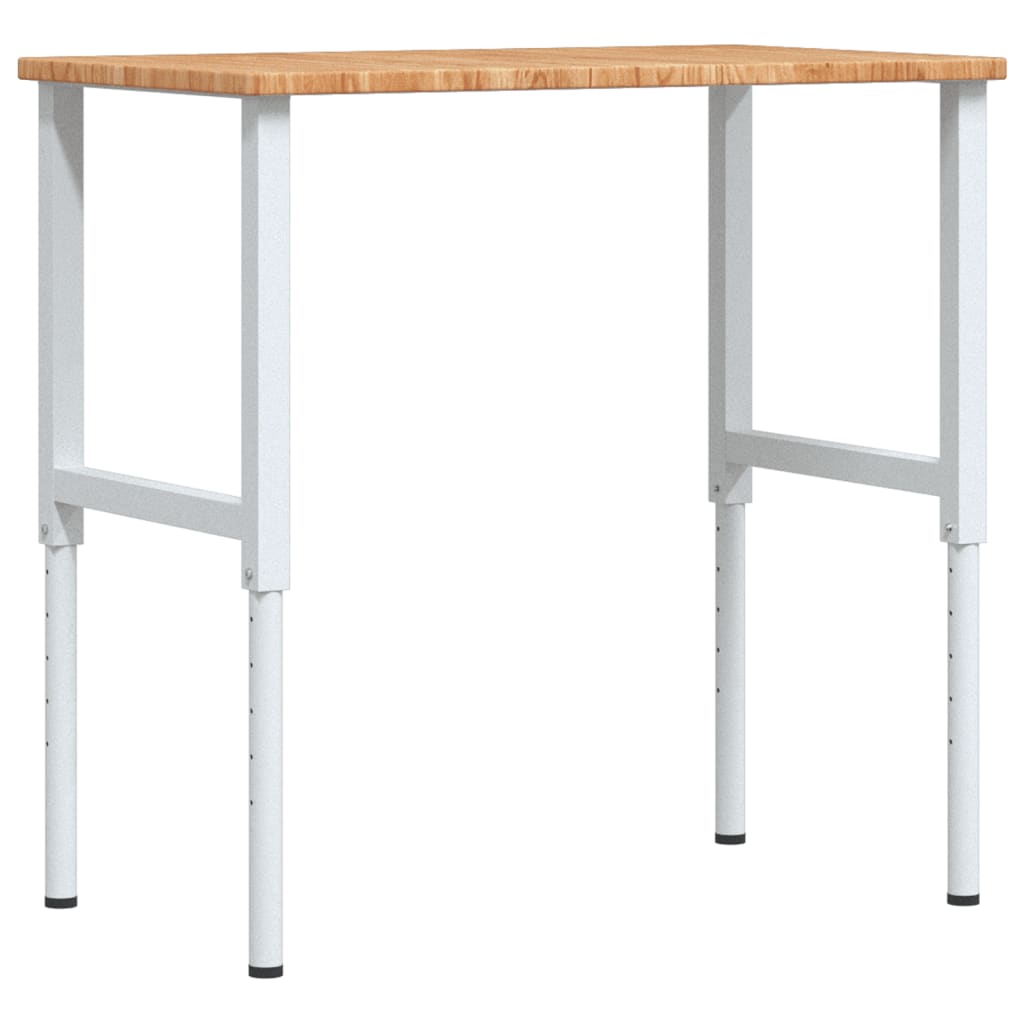 VidaXL Werkbank Rechteck 100x60x (71,5-98) cm Eiche hellbraun