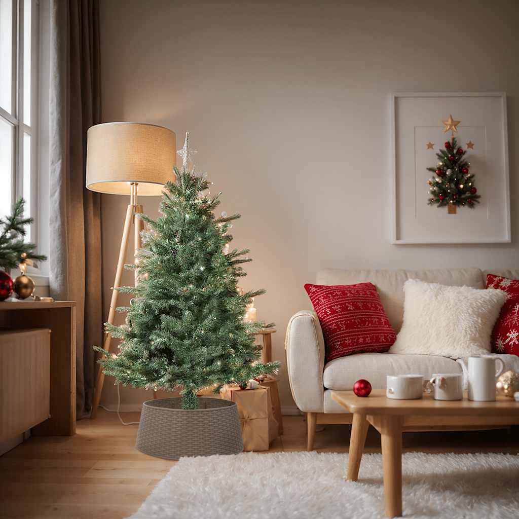 Vidaxx Weihnachtsbaumrock ø65x23 cm Kunststoff braun