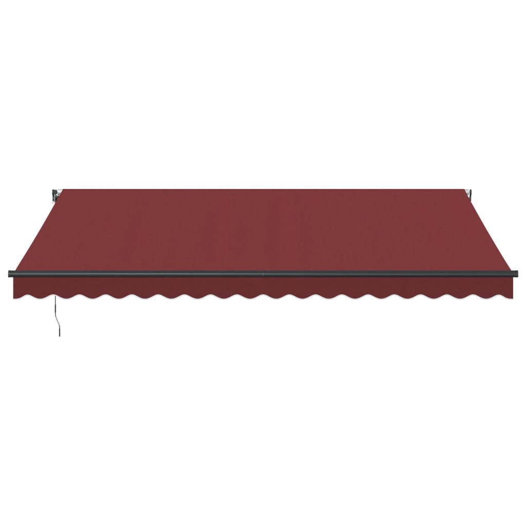 VidaXL Markise automatisch ausziehbar 450x300 cm burgunderrot