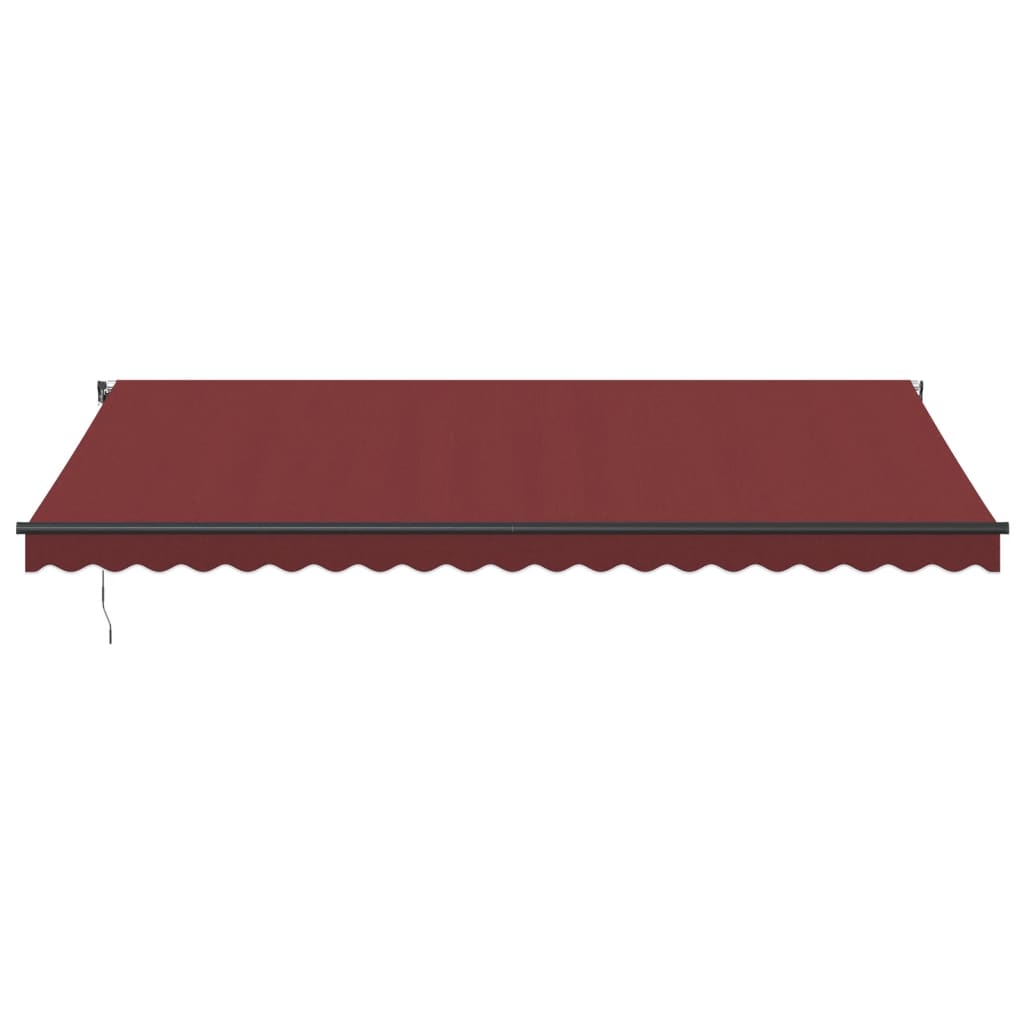 VidaXL Markise automatisch ausziehbar 500x300 cm burgunderrot