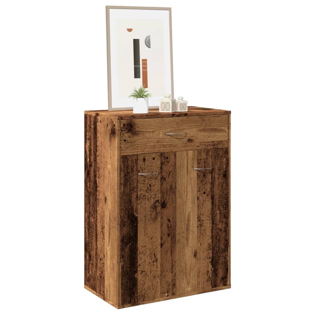 VidaXL Schuhschrank 60x35x84 cm fertiges Holz, altholzfarben