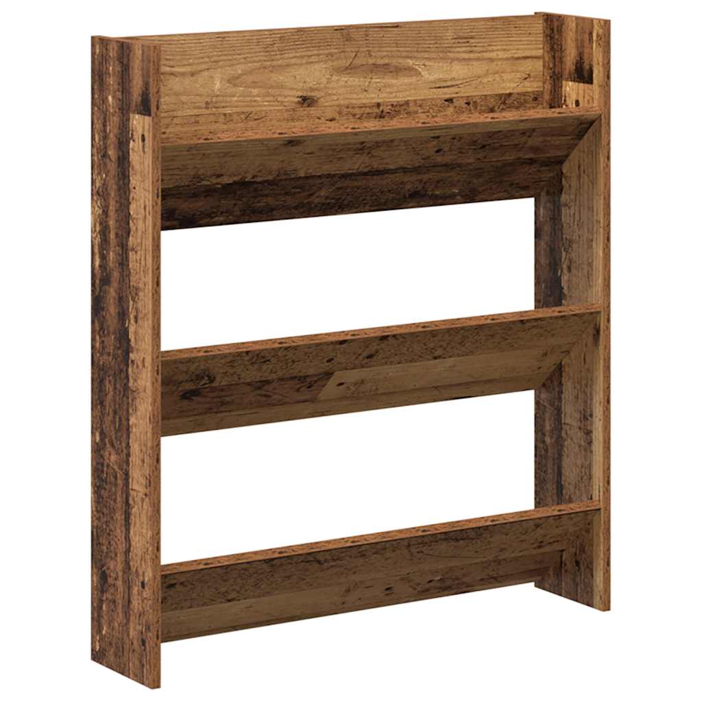 Vidaxx Wandschuhschrank 80x18x90 cm fertiges Holz, altholzfarben