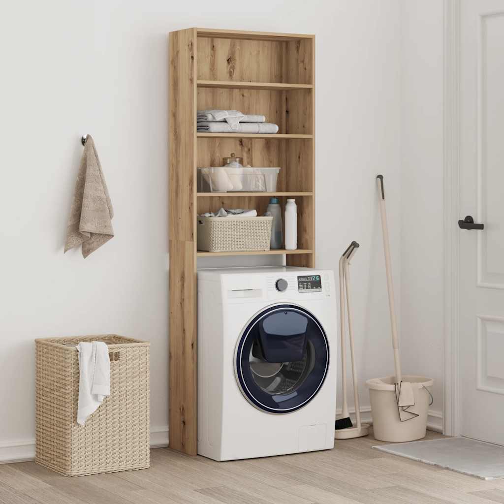 Vidaxx Waschmaschinenschrank 64x24x190 cm, handwerkliche Eichenfarbe