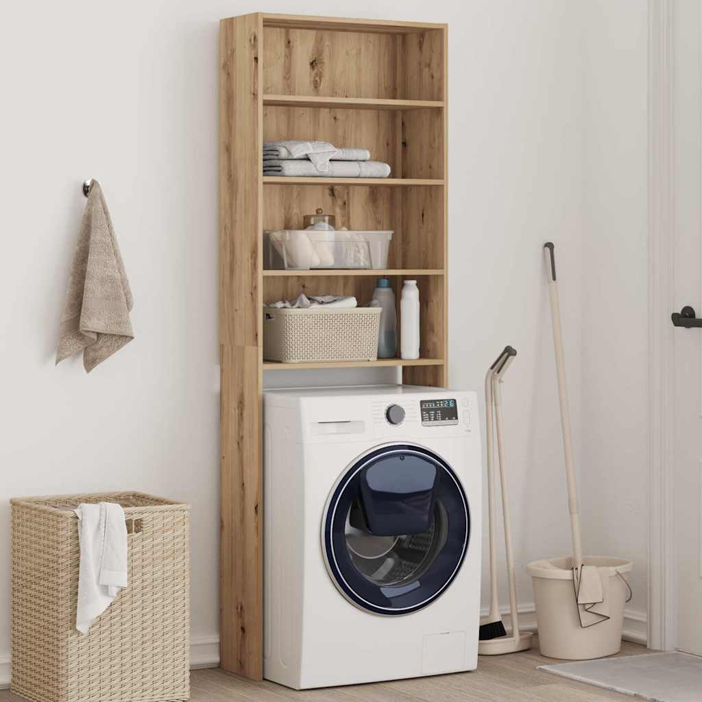 Vidaxx Waschmaschinenschrank 64x24x190 cm, handwerkliche Eichenfarbe