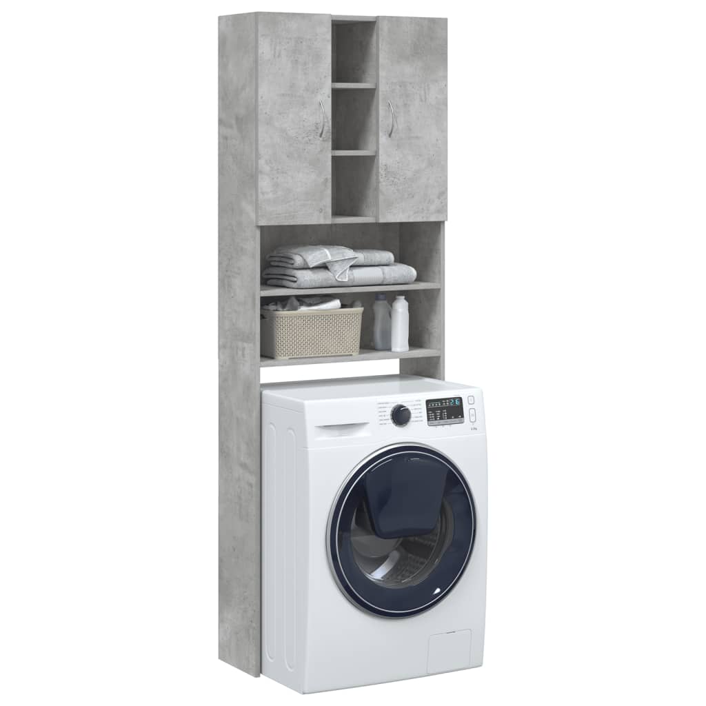 Vidaxx Waschmaschinenschrank 64x25,5x190 cm betongrau