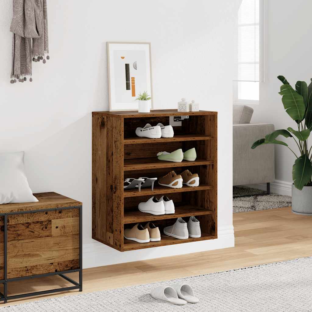 Vidaxx Schuhschrank 60x35x70 cm Fertigholz, altholzfarben