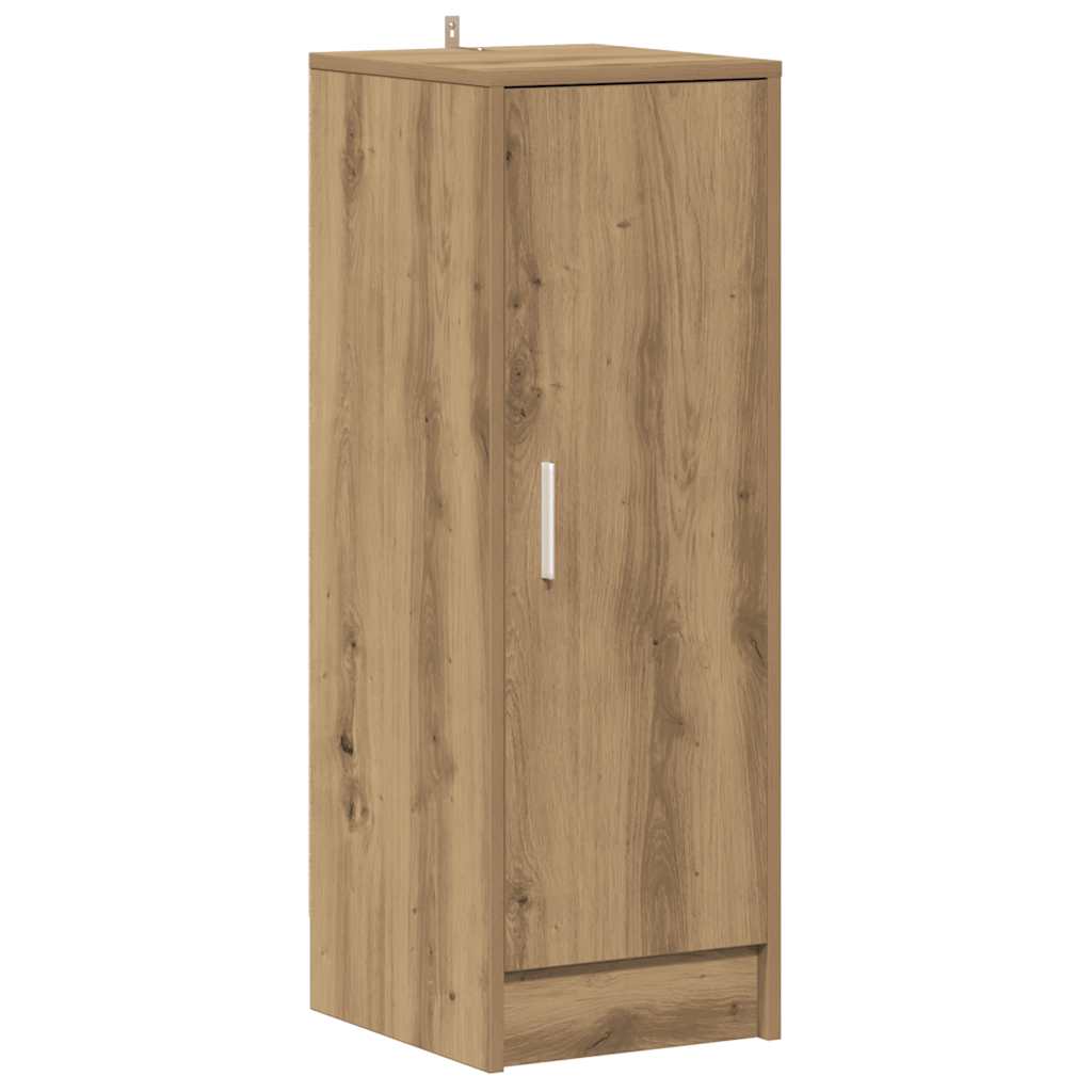 VidaXL Schuhschrank 32x35x92 cm aus handgefertigtem Holz, handwerkliche Eichenfarbe
