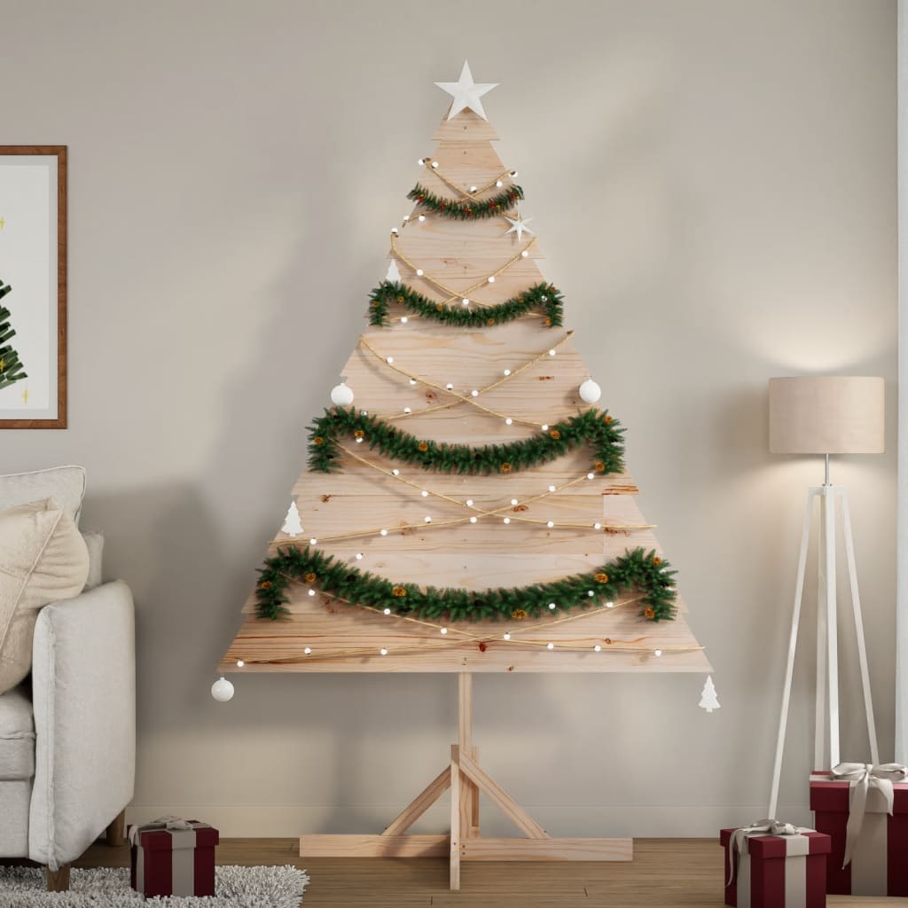 VidaXL Weihnachtsdekoration Weihnachtsbaum 180 cm Massivholz