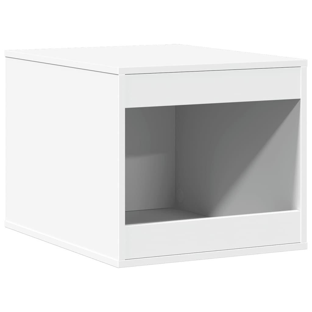 Vidaxxl Katzentoilette 47x59x42 cm, lackiertes Holz weiß